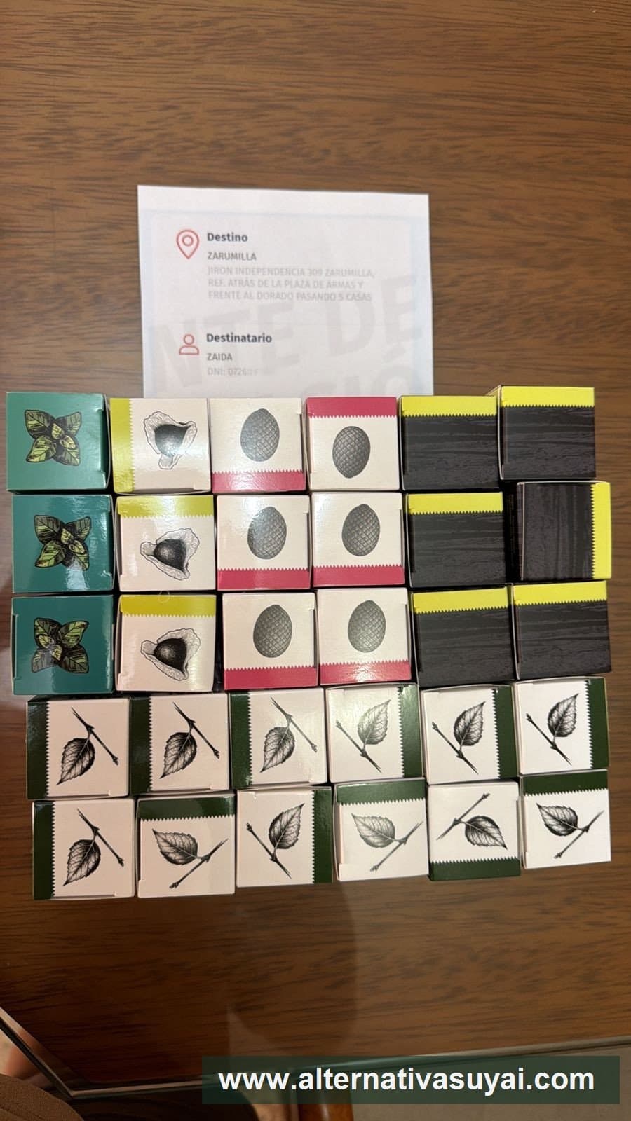 Pedido mayorista SUYAI con productos naturales